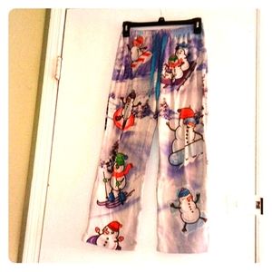 Justice Snowman Sledding Pajama Pants